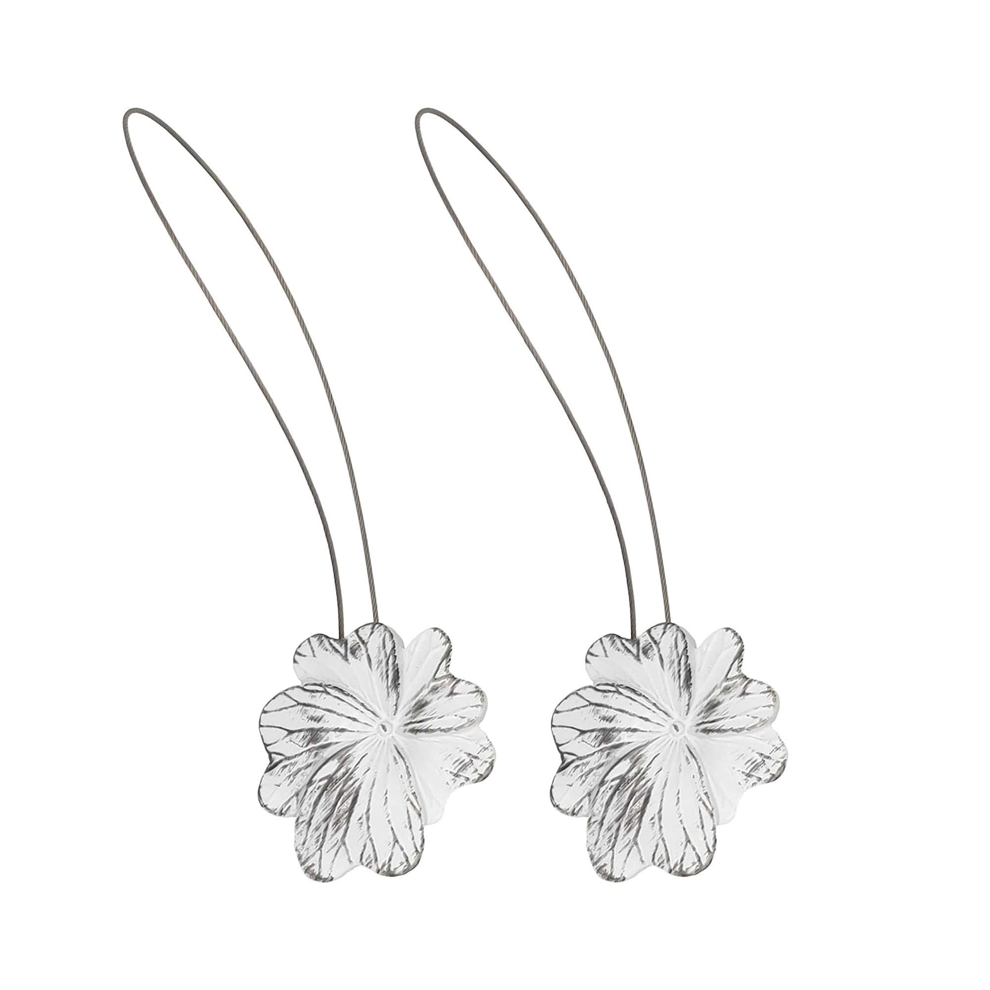 evideco-embrasses-rideau-fleur-noir-blanc-lot-de-2 image 8