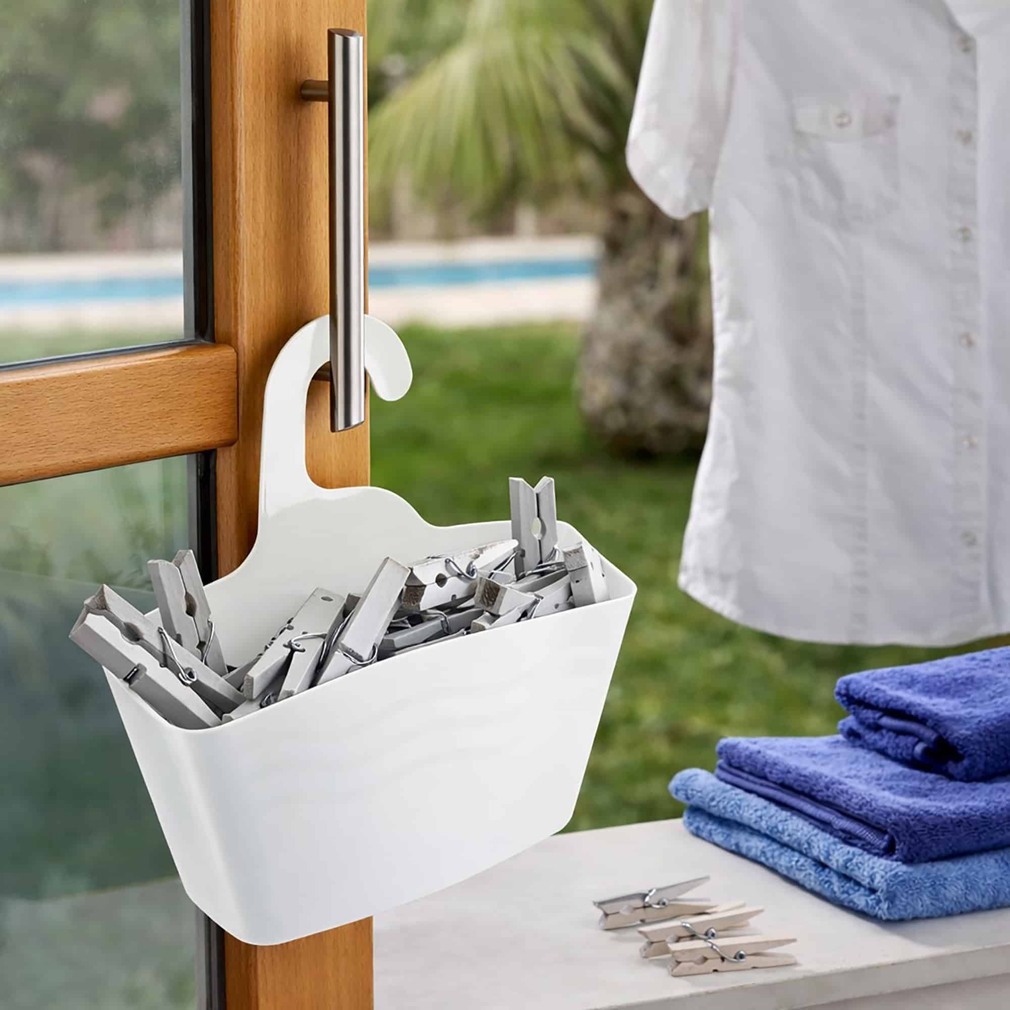 evideco-shower-accessories-panier-douche-suspendu-blanc-plastique image 4
