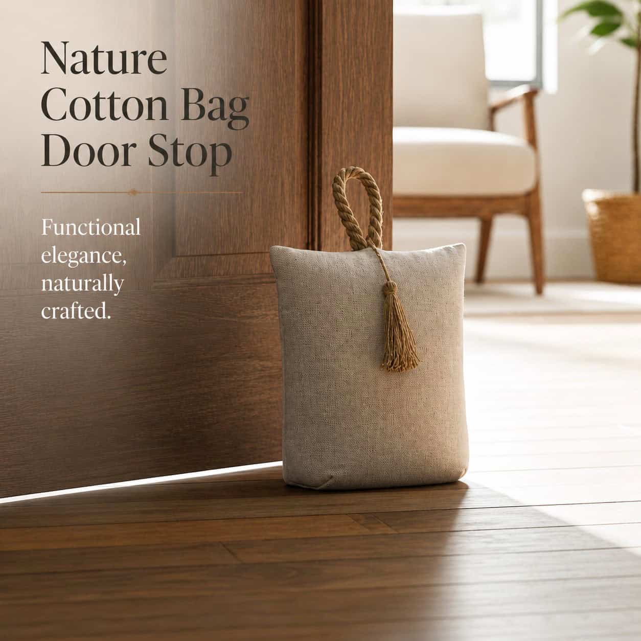 evideco-home-accessories-cale-porte-coton-naturel-1-kg image 2